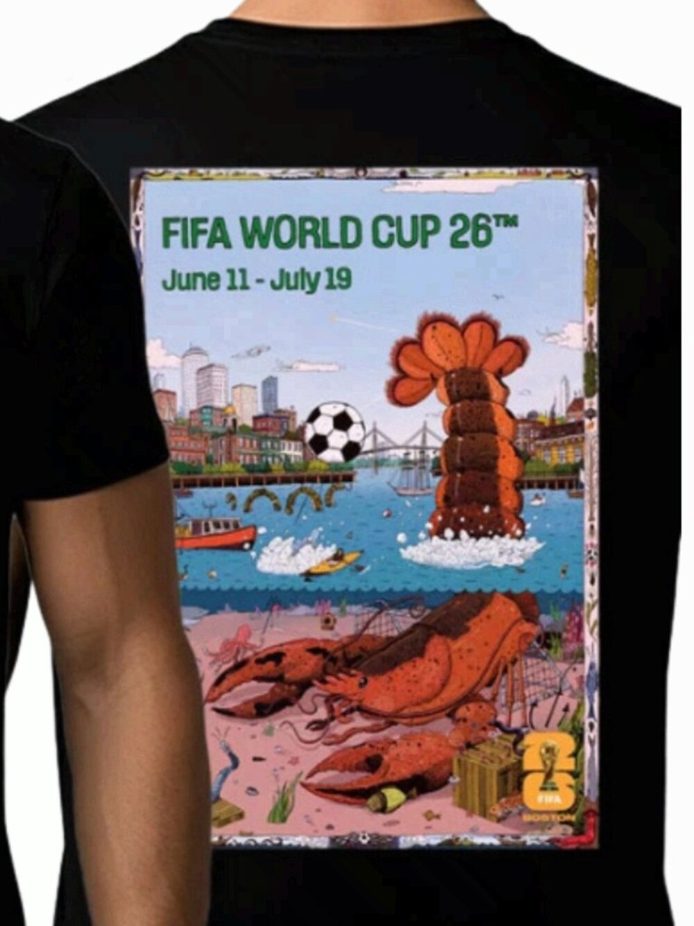 Fifa World Cup 2026 Boston1 Host City On July 11 To July 19 T-Shirt - Picture 3 of 3
